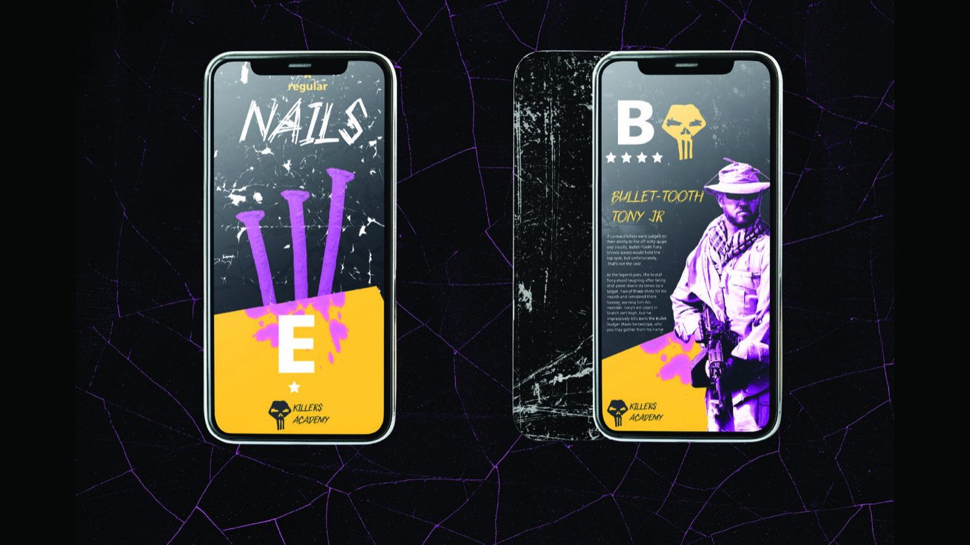 The app on two phones
