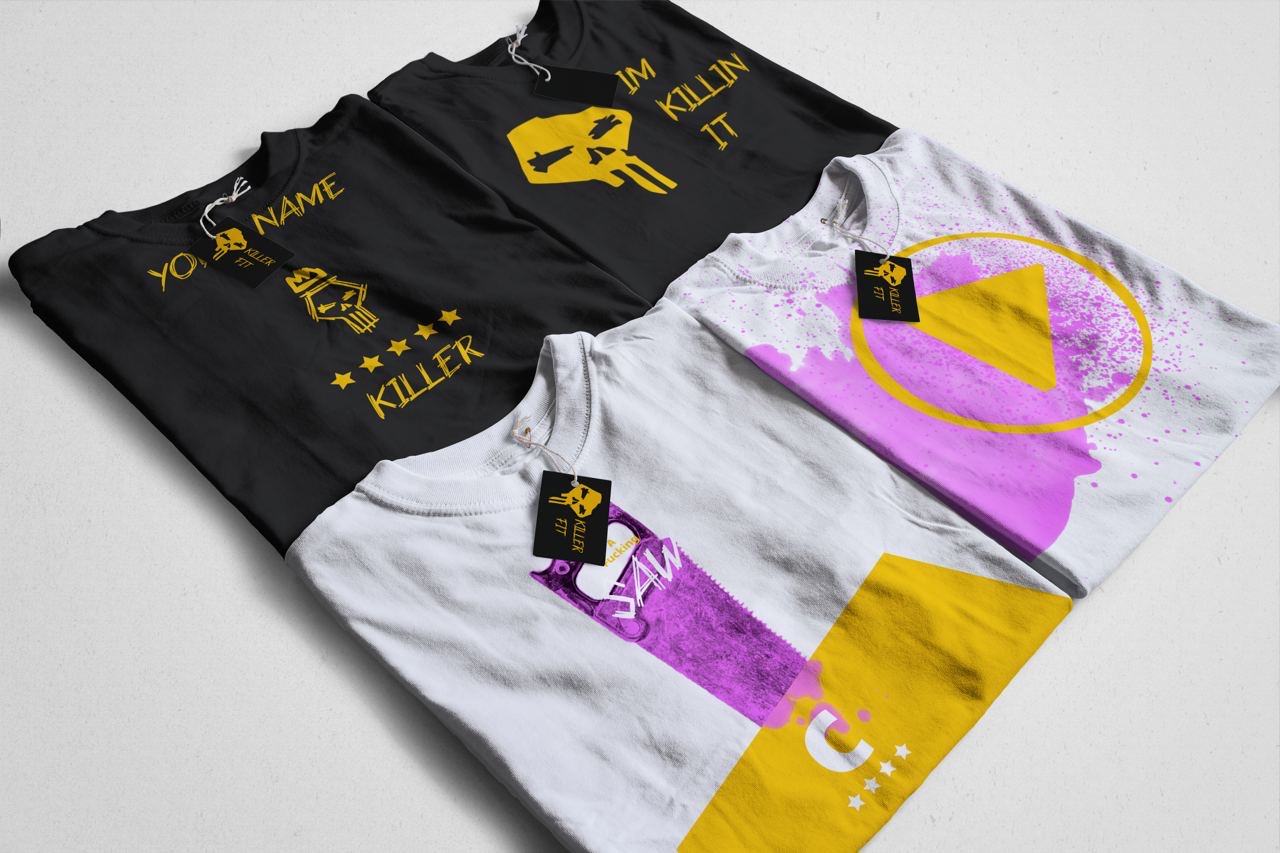 Merch: four T-shirts